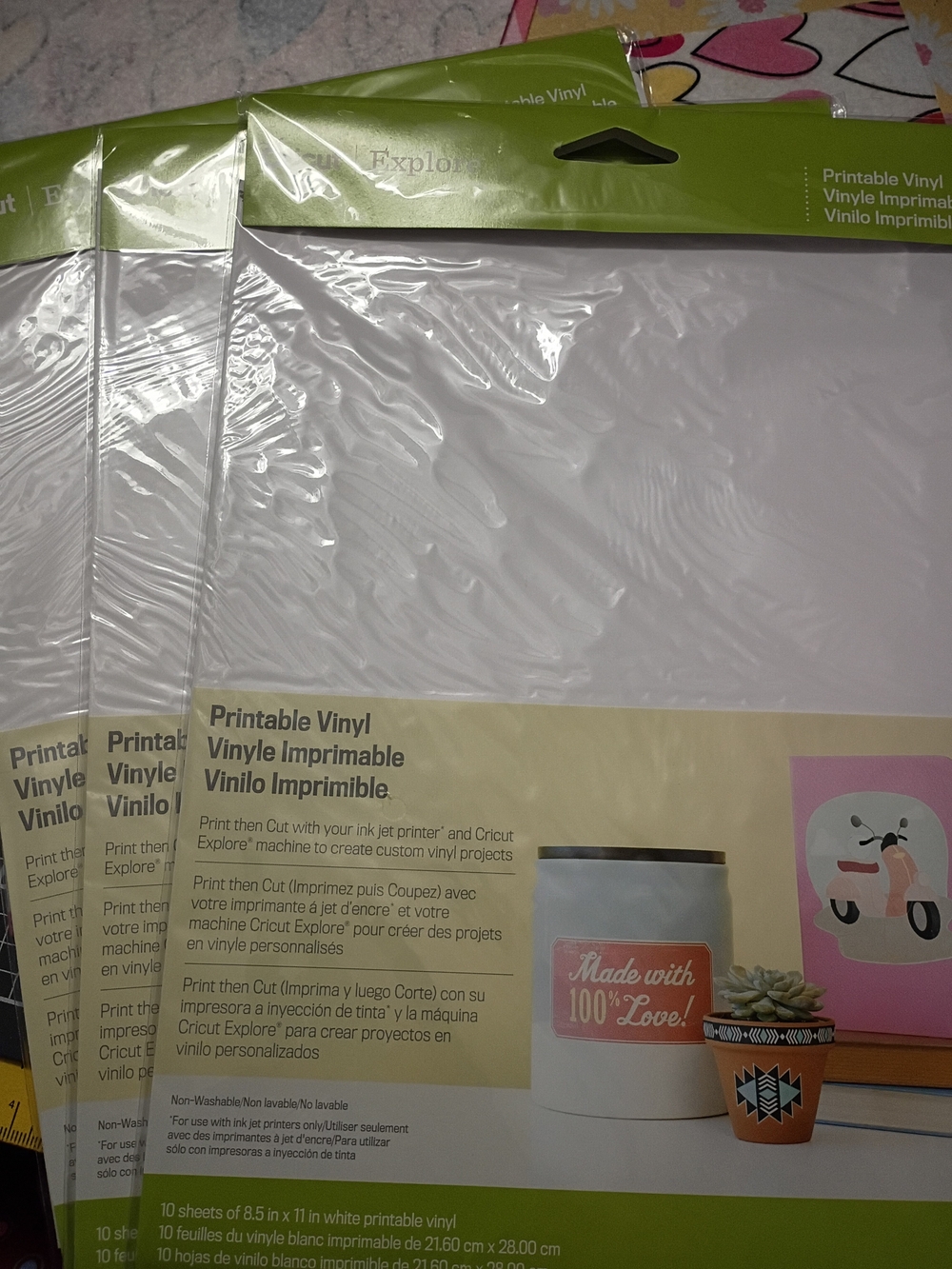 Cricut Printable Vinyl Sheets - White